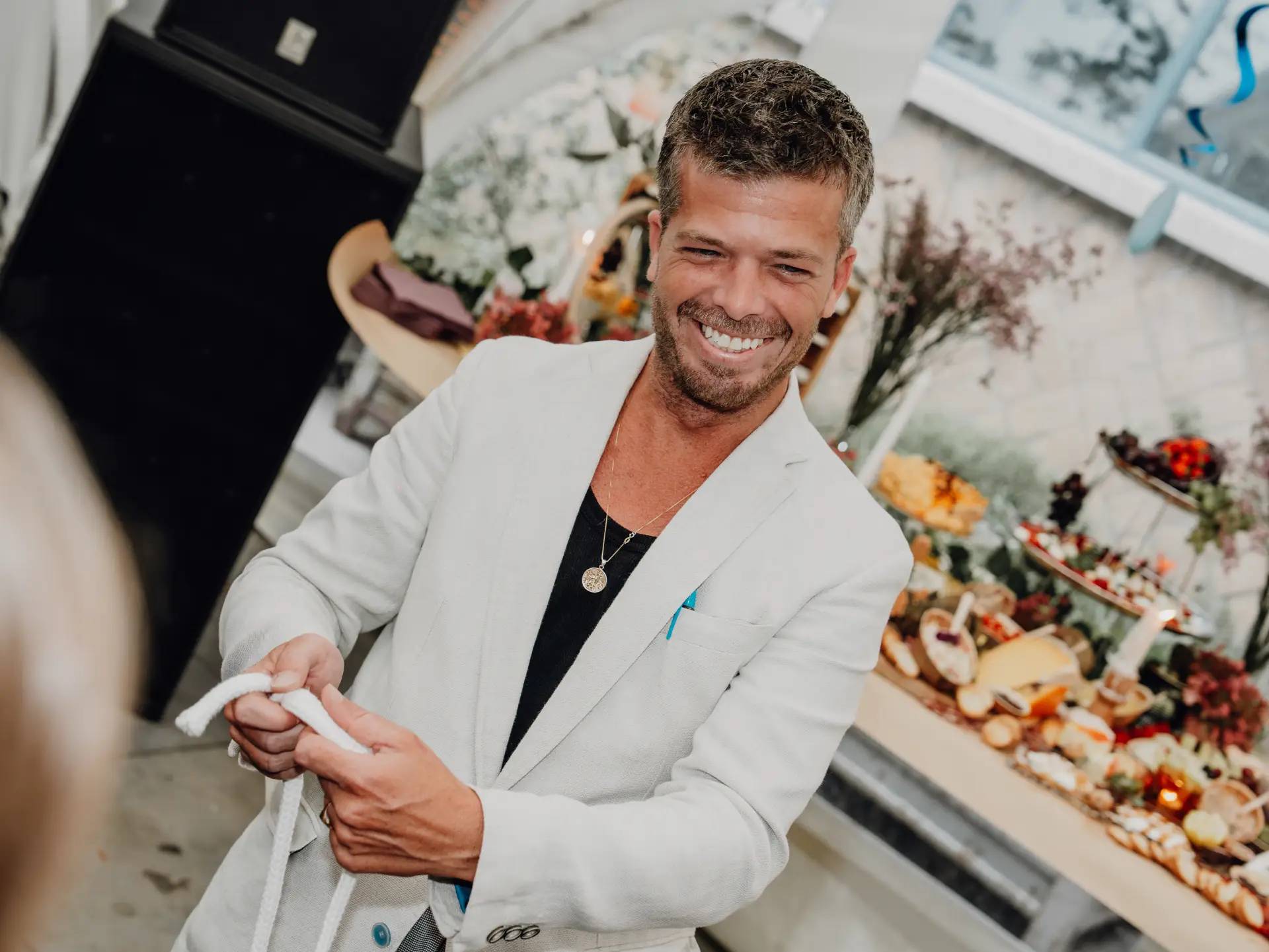 Marc Morelli, goochelaar tijdens een optreden